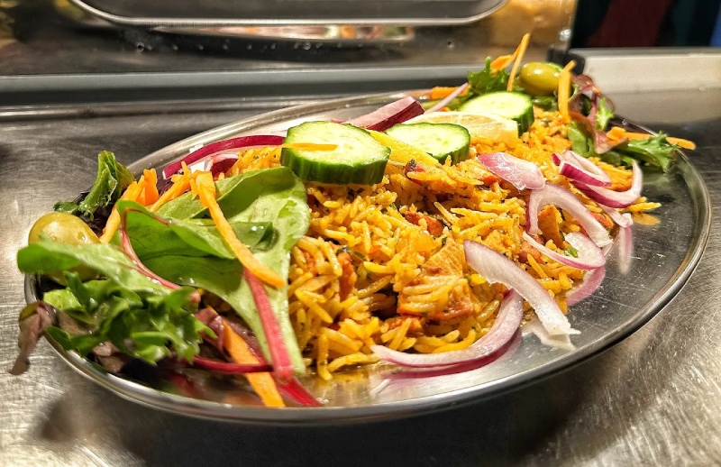  biryani served at Bombay Bar & Grill Restaurant in Prestonpans 